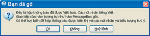 Message Box được Việt hoá